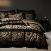 Luxury Soft Egyptian Cotton Leopard Print Bedding Set | Yedwo